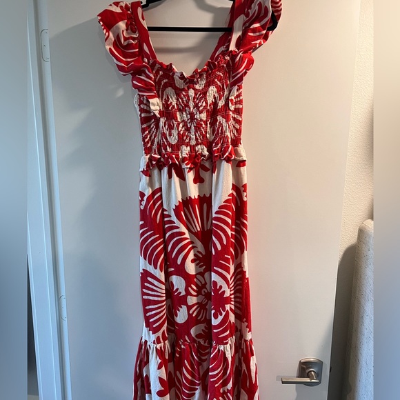 Sea Henrietta Print Smocked Dress size L - Picture 3 of 12